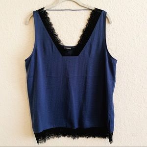 EXPRESS LACE TRIM TANK